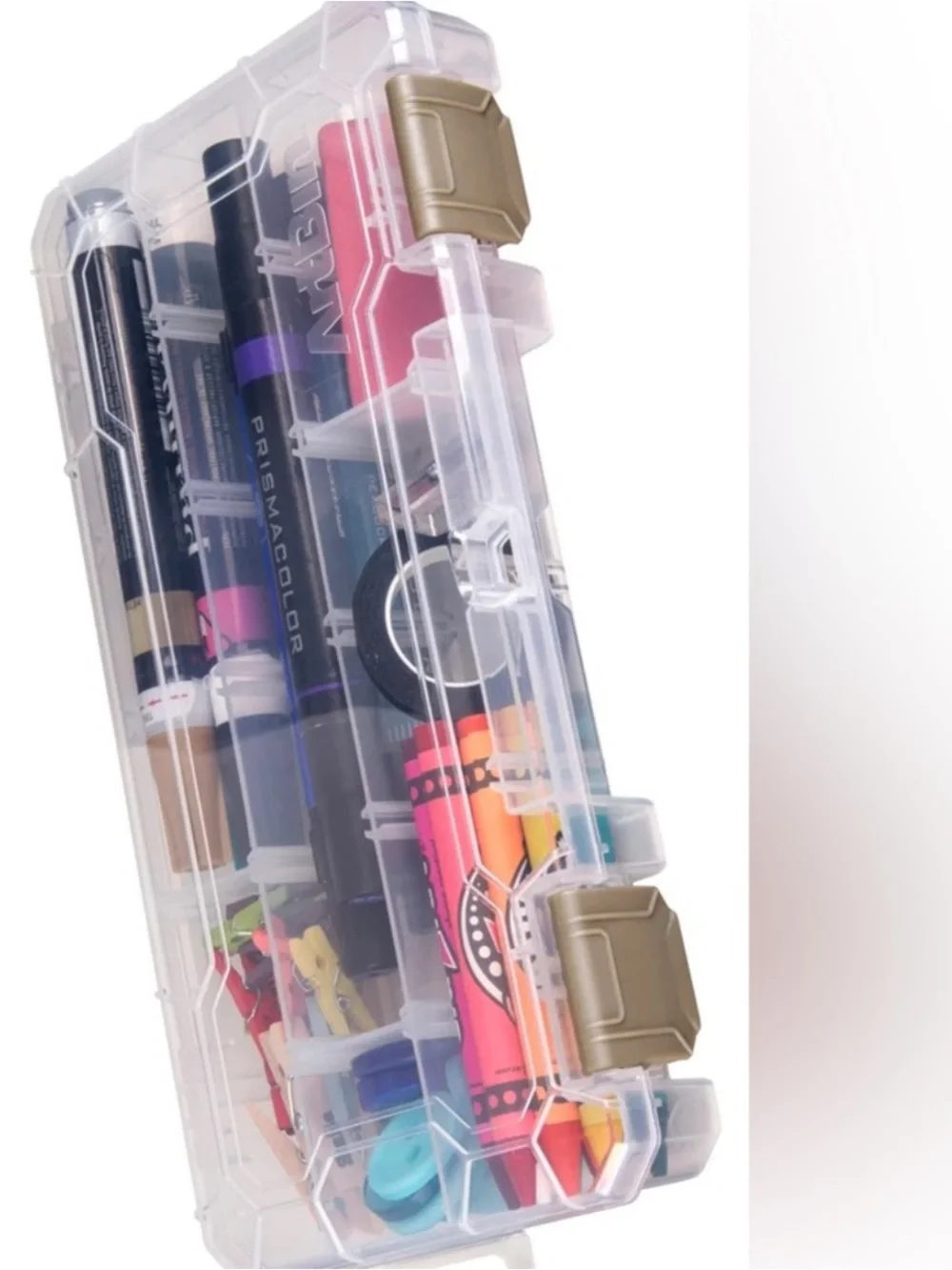 ARTBIN Arts & Crafts Bin Clear Plastic Storage Organizer w Secure Latch 12.5”